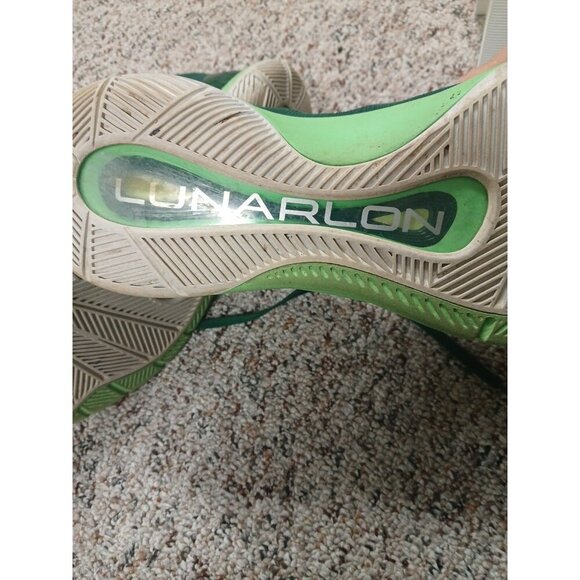 Nike Lunar Hyperquickness TB Men’s Green Basketball Shoes Sz 15 #652775-303 EUC - Picture 4 of 13